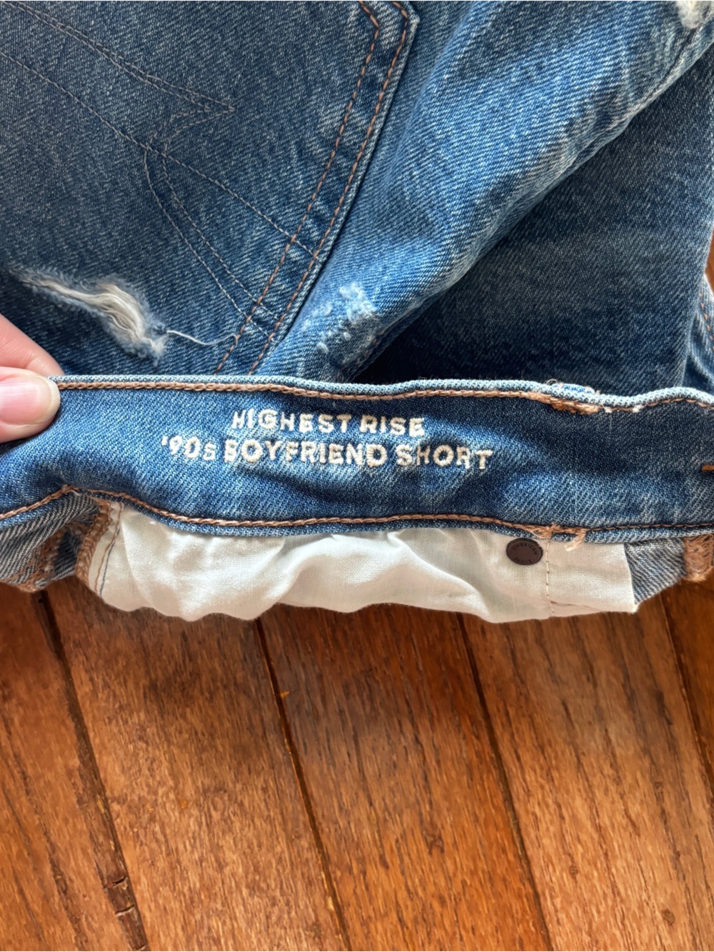 NWT Womens American Eagle Highest Rise '90s Boyfriend Shorts size 6 - Picture 6 of 8